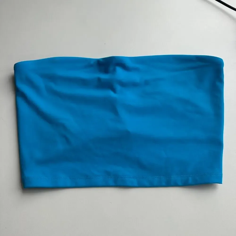 Susana Monaco Tube Top XL Ultramarine Blue Strapless Crop NWT - Picture 3 of 6
